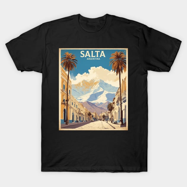 Salta Argentina Vintage Tourism Poster T-Shirt by TravelersGems